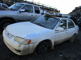 2002 TOYOTA COROLLA CE WHITE 1.8L AT Z16522